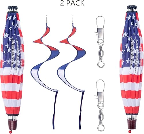 Miniatura 9 de Paquete de 2 molinos de viento para jardín, molinos de viento y molinos de viento, decoración grande para colgar al aire libre, césped, patio,