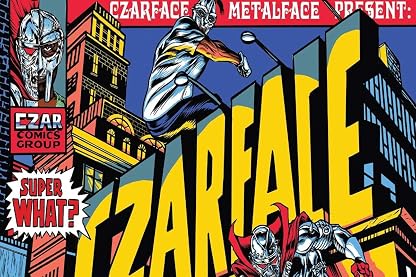 BUY ART FOR LESS Pôster oficialmente licenciado Czarface - Comic Mf Doom - Metalface 61 x 91 cm - Estilo abstrato - Papel pôster - Pronto para emoldurar por Papel — capa do álbum
