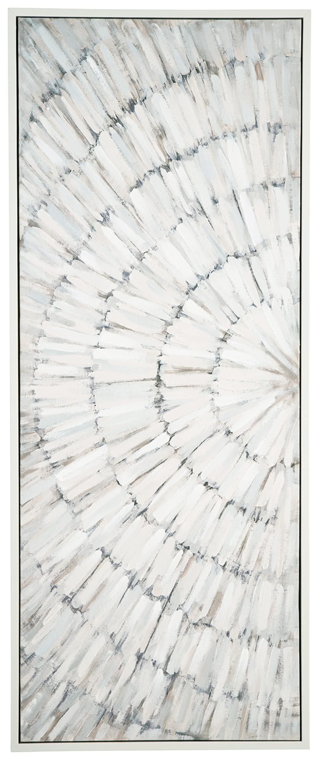 Signature Design by Ashley Daxonport Modern Canvas Wall Art 24 x 60 Inch, Gray & Brown