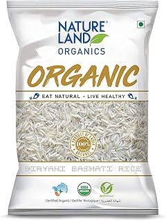 Natureland Organics Biryani Basmati Rice 1 Kg - Organic Rice Price In India