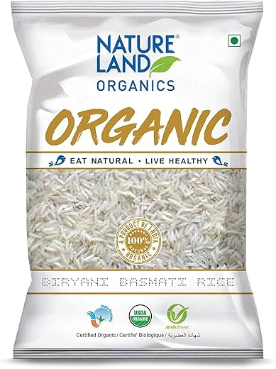 Natureland Organics Biryani Basmati Rice 1 Kg - Organic Rice