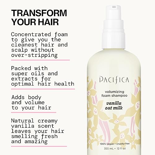 Vista 111 de Pacifica Belleza, champú revitalizante purificador de romero, menta calmante, desintoxica el cuero cabelludo y el cabello de la acumulación