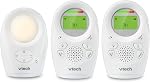 VTech DM1211 Enhanced Range Digital Audio Baby Monitor with Night Light, 1 Parent Unit, Silver & White