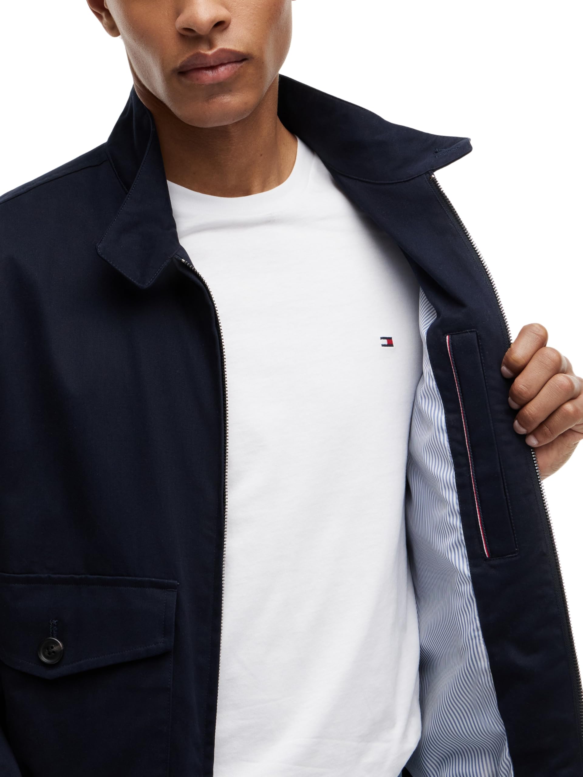 Tommy Hilfiger Cotton Harrington Mw0mw42507 Altre Giacche Uomo
