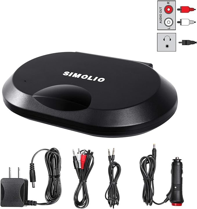 SIMOLIO IR Audio Transmitter, Wireless Infrared Sensor for Vehicle DVD