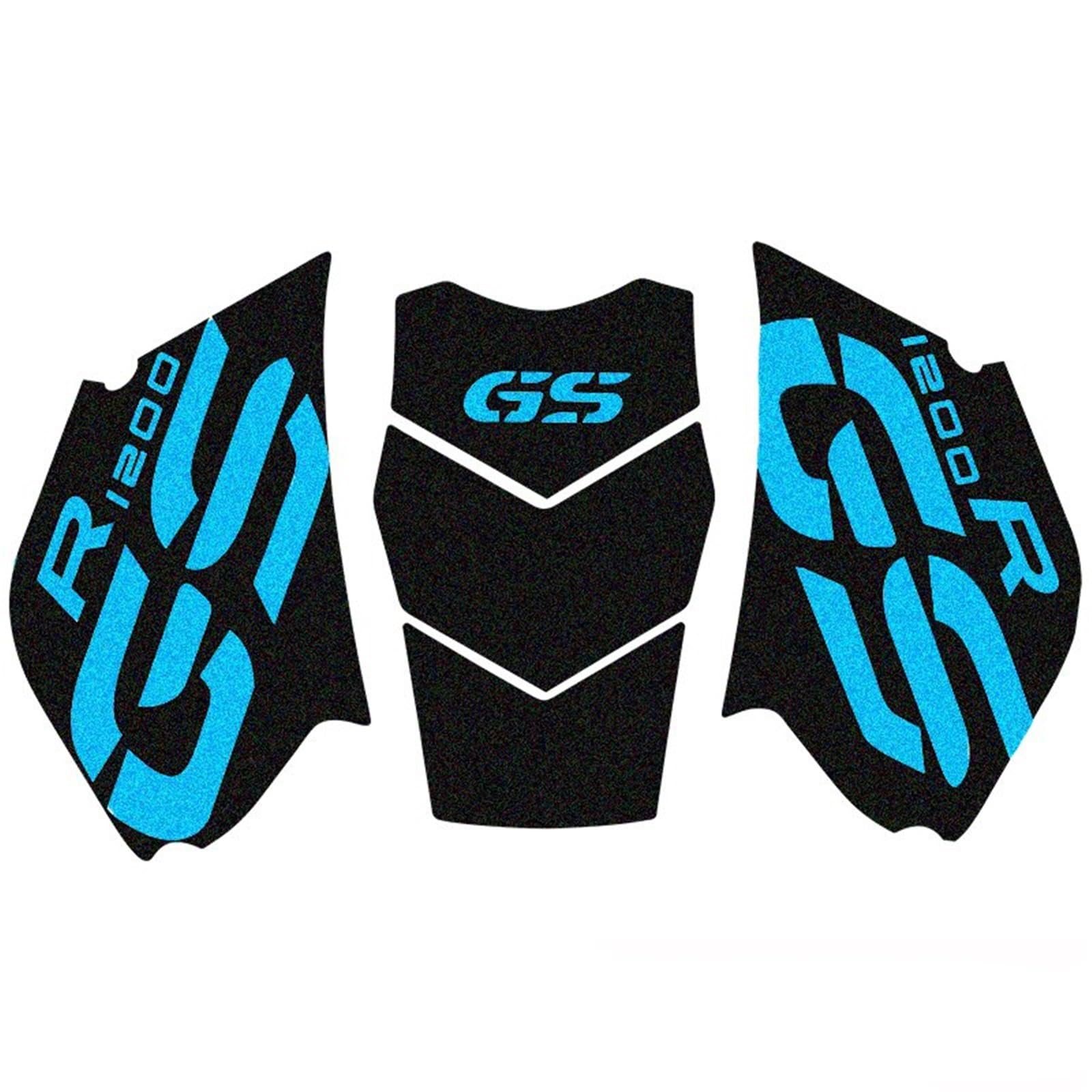 Dtypk Blue Decal Protection Motorcycle Fuel Tank Anti Skid Protection Sticker For Bmw R1200gs Adventure R1200 Gs Adv 2005-2012(Blue)