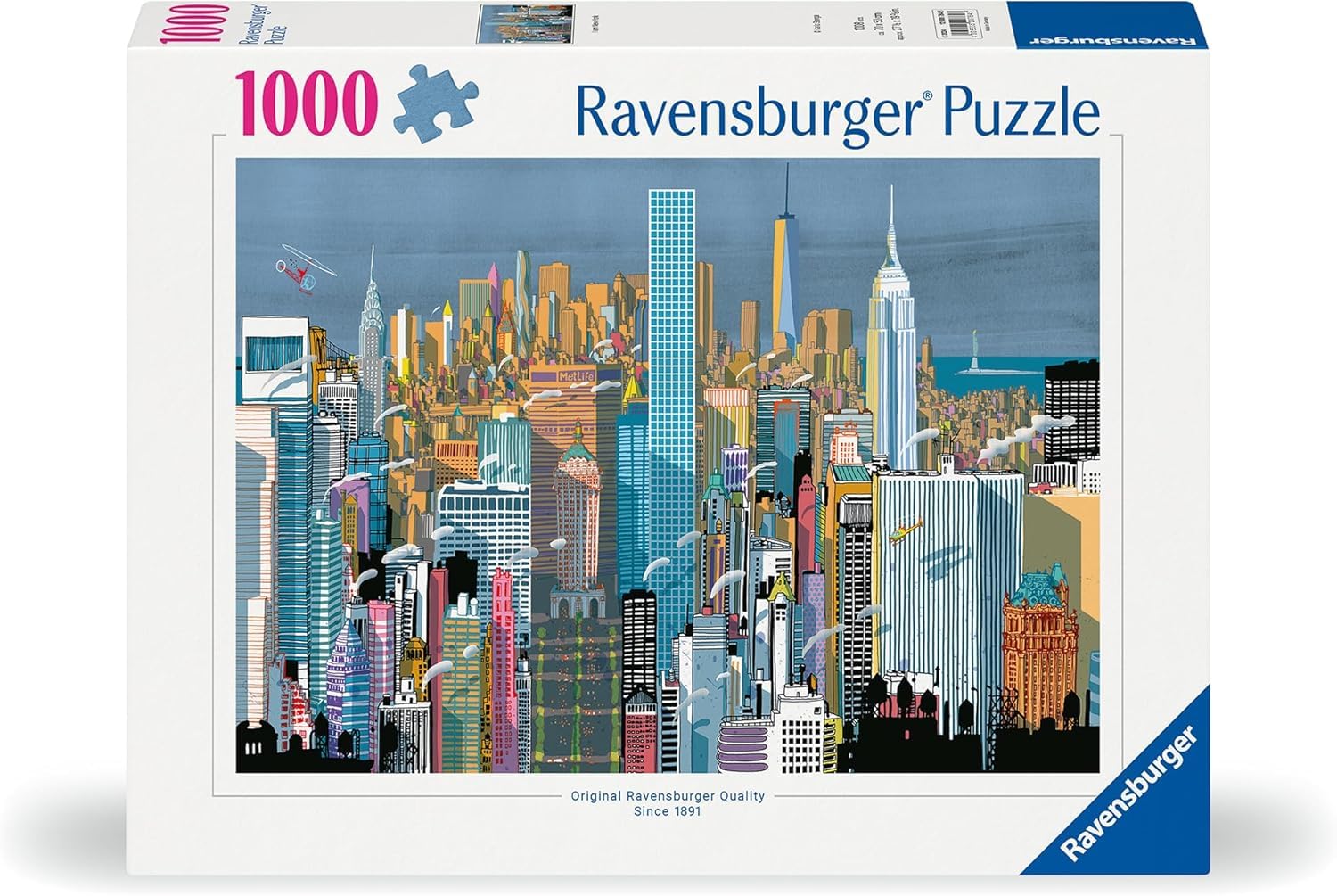 Ravensburger - Puzzle 1000 Pezzi I Am New York | Puzzle Per Adulti E Tutta La Famiglie | Dimensione Di 70x50 Cm | Regalo Adulti | Regali Natale