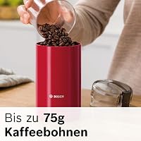 Bosch TSM6A014R Kávéőrlő Rozsdamentes Acél 180W Piros 6