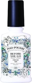 Poo-Pourri Fresh Air Toilet Spray 4oz - Jasmine Mint Odor Eliminator, Plant-Based Essential Oils, 200 Uses for Bathroom Home Office