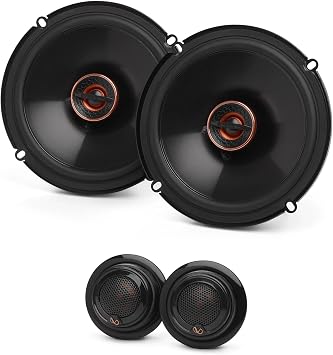 Infinity Reference Series 1 Pair REF607FSL 6.5" Shallow Mount Coax with 1 Pair REF757T 3/4" Component Tweeter