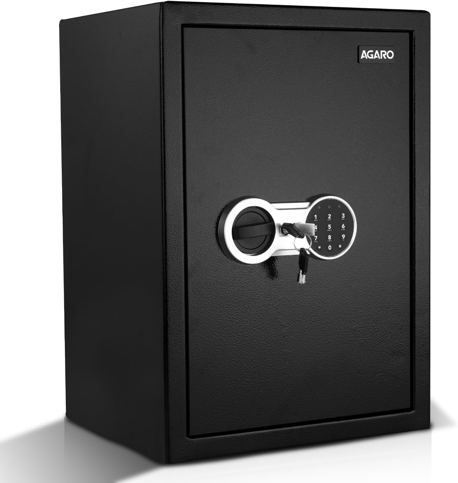AGARO Galaxy Security Safe, 56L, Reinforced Thick Steel Door, Digital Access, Manual Keys, Adjustable Shelf, Securely Stores Cash, Jewellery, Documents, Home & Office Use