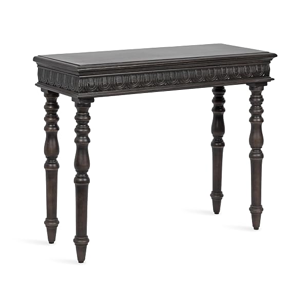 Dark Mocha Carved Mango Wood Table