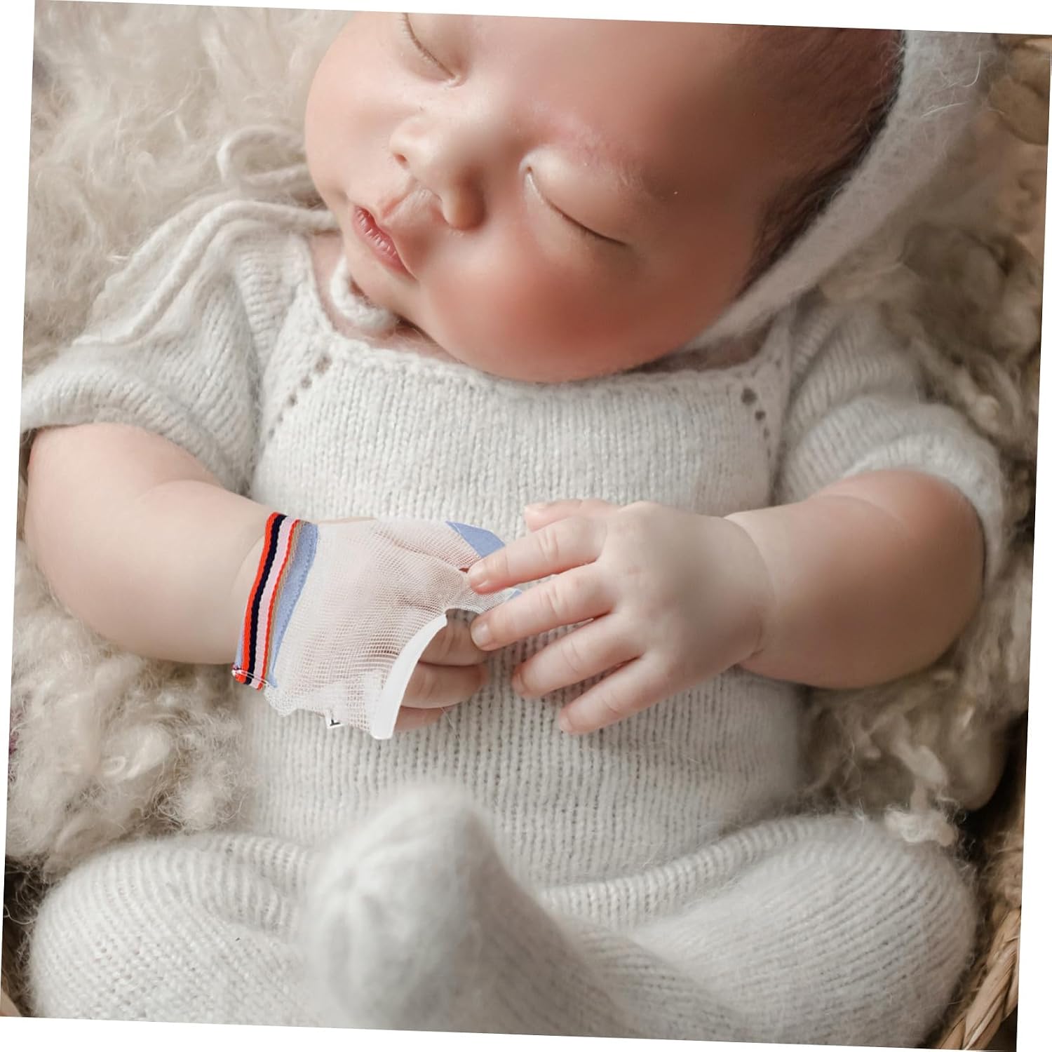 BESPORTBLE 2pairs Protective Glove for Boy Girl Finger Sucking Treatment Thumb Sucking Stop Tool Safe Material Breathable Boy Girl Proofing Random Color