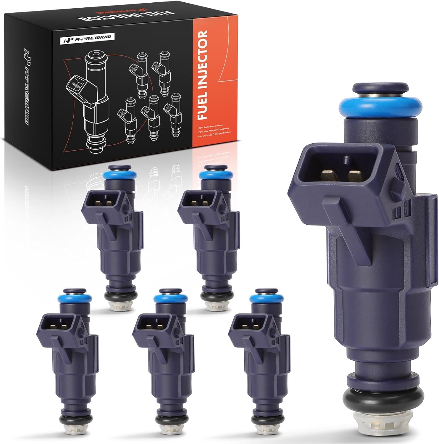 A-Premium Fuel Injectors Compatible with Ford Explorer 2002-2003, Ranger 2001-2003 & Mazda B4000 2001-2003 & Mercury Mountaineer 2001-2003, V6 4.0L, Replace# 0280156029
