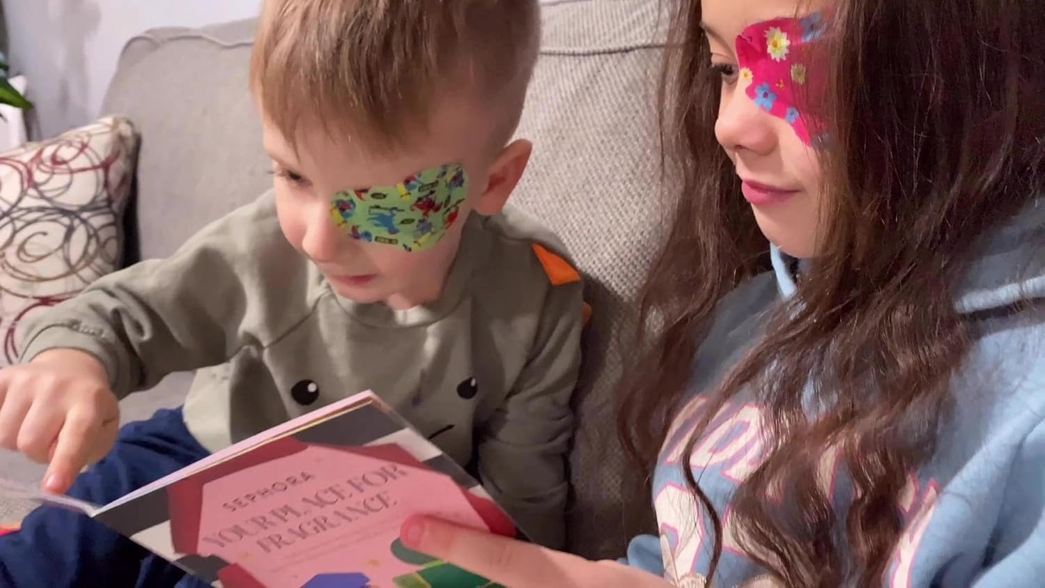 Adhesive Eye Patches for Kids with Lazy Eye, 90+9 Bonus Patches, Adhesive Bandages for Amblyopia, 6 Fun Girls Designs, 3 Incentive Posters (Regular Size)