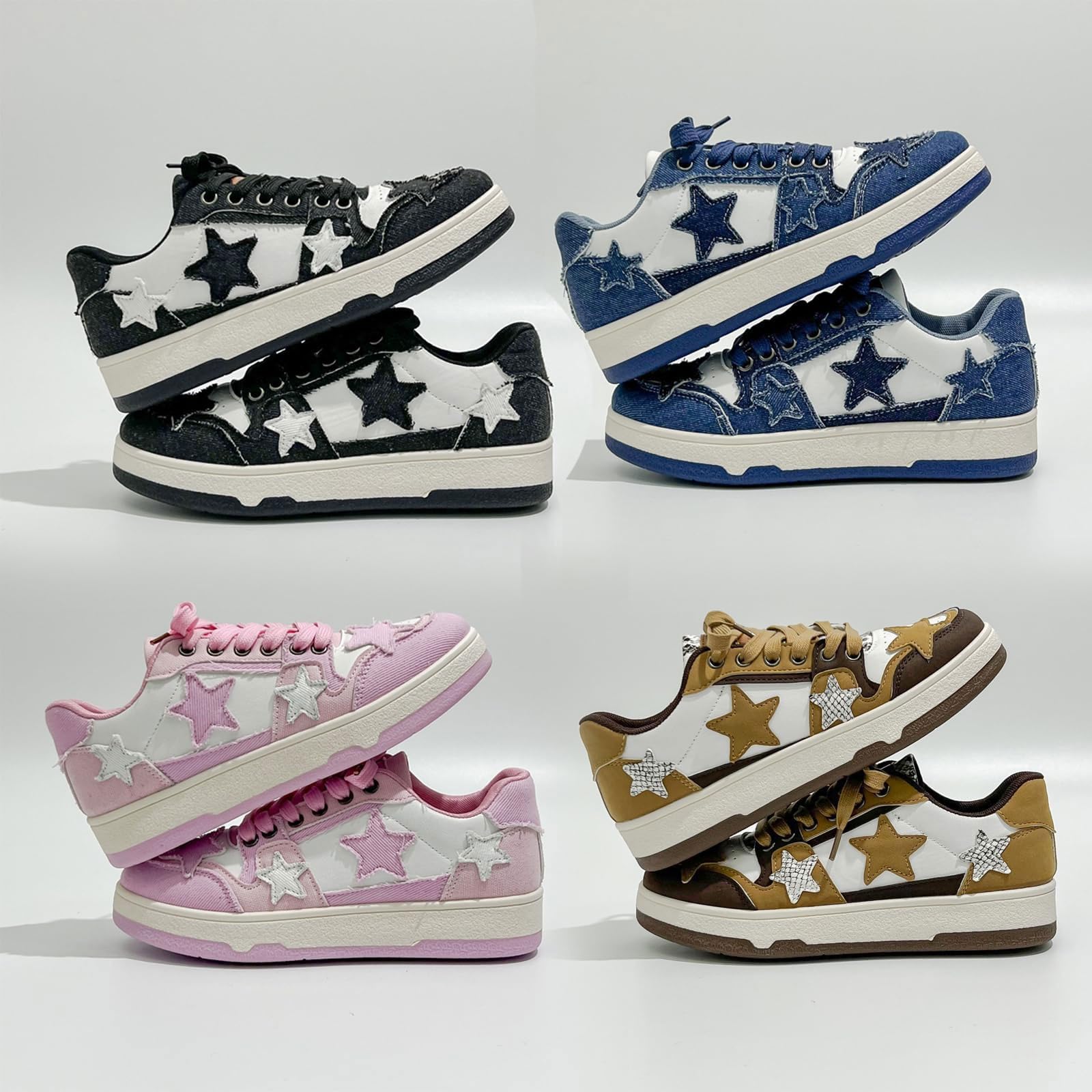 Genérico Deportivas Running Mujer Zapatillas Transpirables Women's Flat Outdoor Canvas Matching Casual Shoes Zapatos para Correr Ligero Sin Cordones Mujer