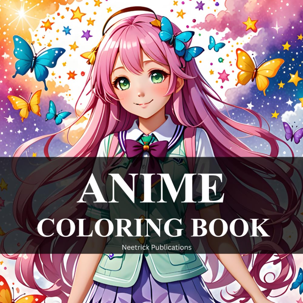 Kawaii Anime Girls Coloring Book : A Magical Coloring Adventure for Creative Souls
