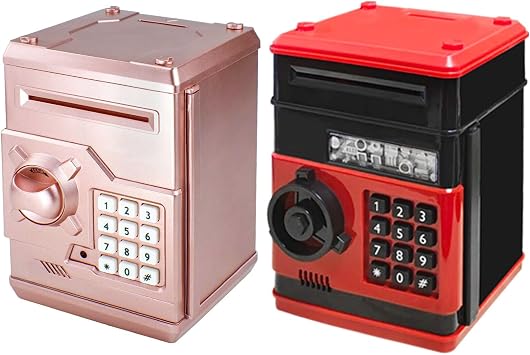 HUSAN Piggy Banks for Kids, Electronic Password Code Money Banks ATM Banks Box Coin Bank for Children Boys and Girls