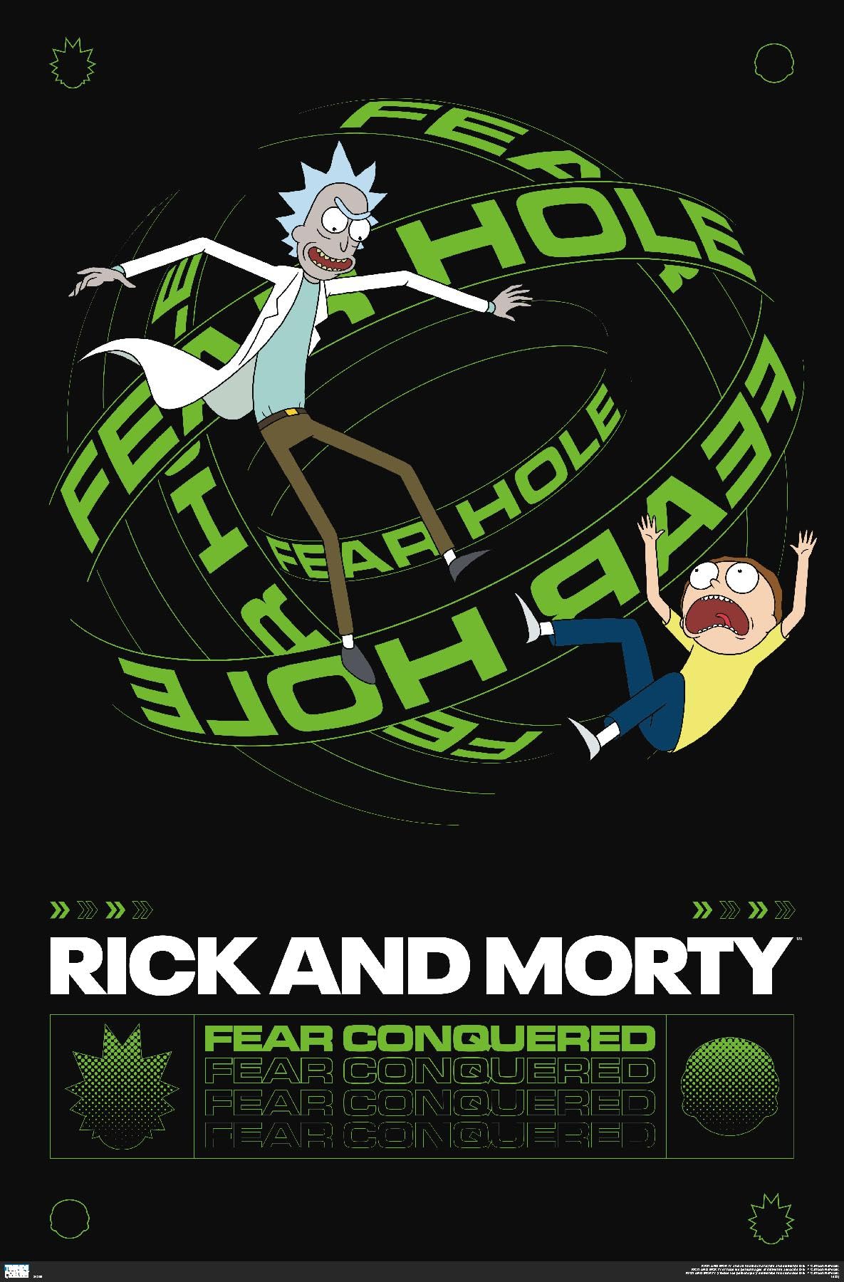 Trends International Rick And Morty - Fear Hole Wall Poster, 34L x 22.4W, Unframed Version