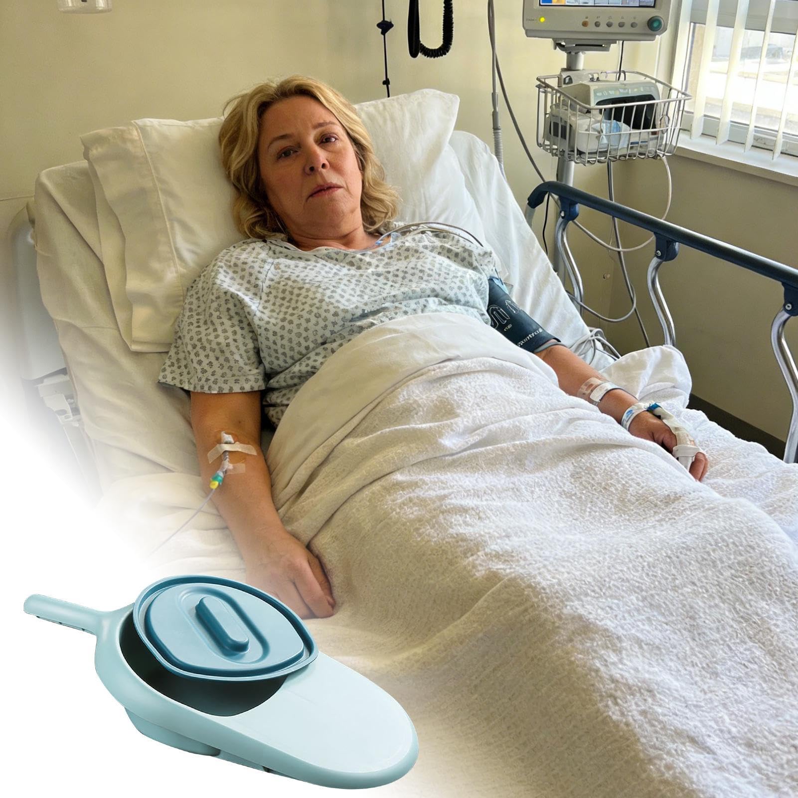 Baseny sanitarne dla seniorów Przenośny, Łatwy Do Czyszczenia, | Nocnik dla kobiet, basen dla złamań do Domowej Opieki i Rekonwalescencji