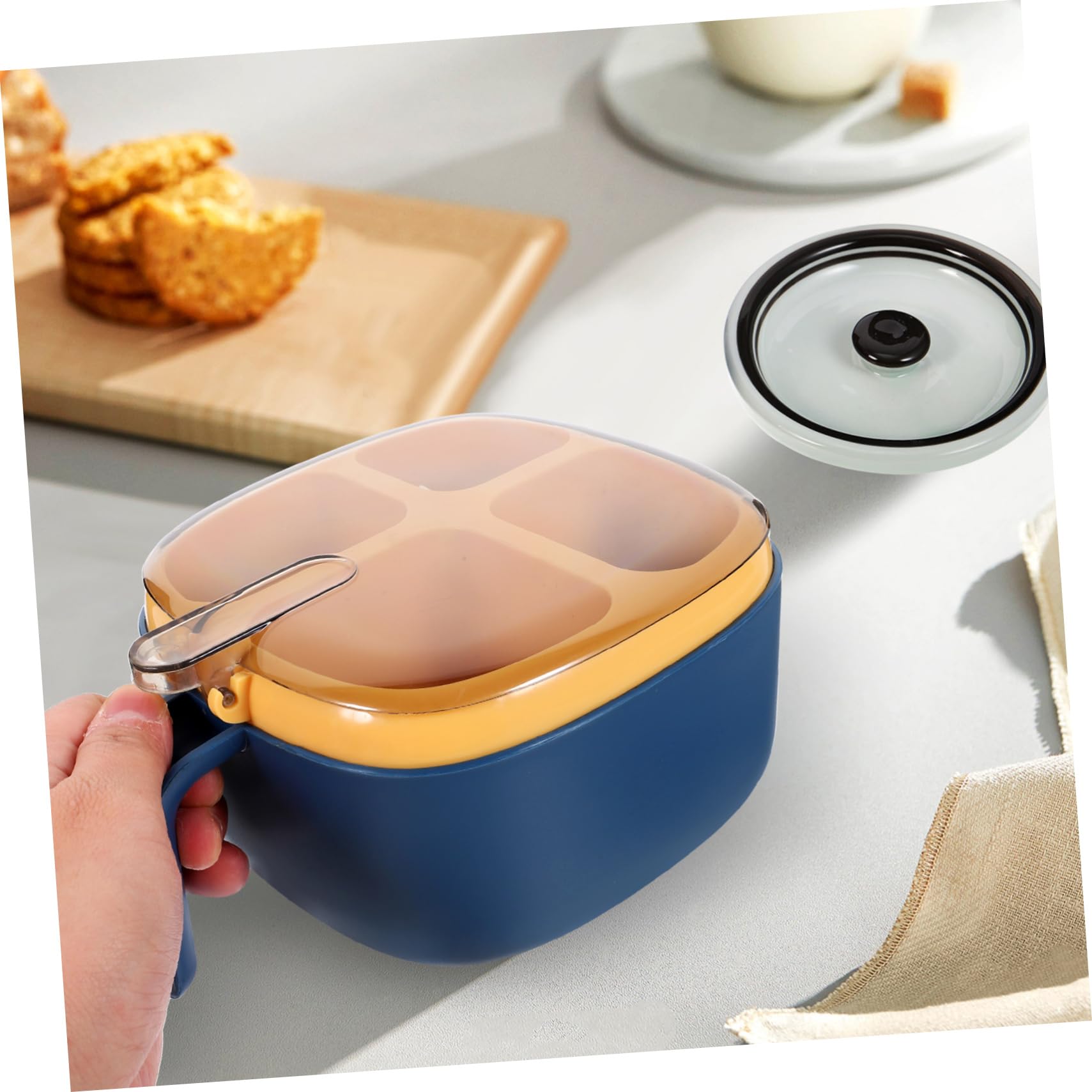 ABOOFAN Boîte De 5 Pièces boîte à condiments matériels de cuisine récipient pot à épices compact pot à épices domestique délicat boîte à épices assaisonnement Plastique