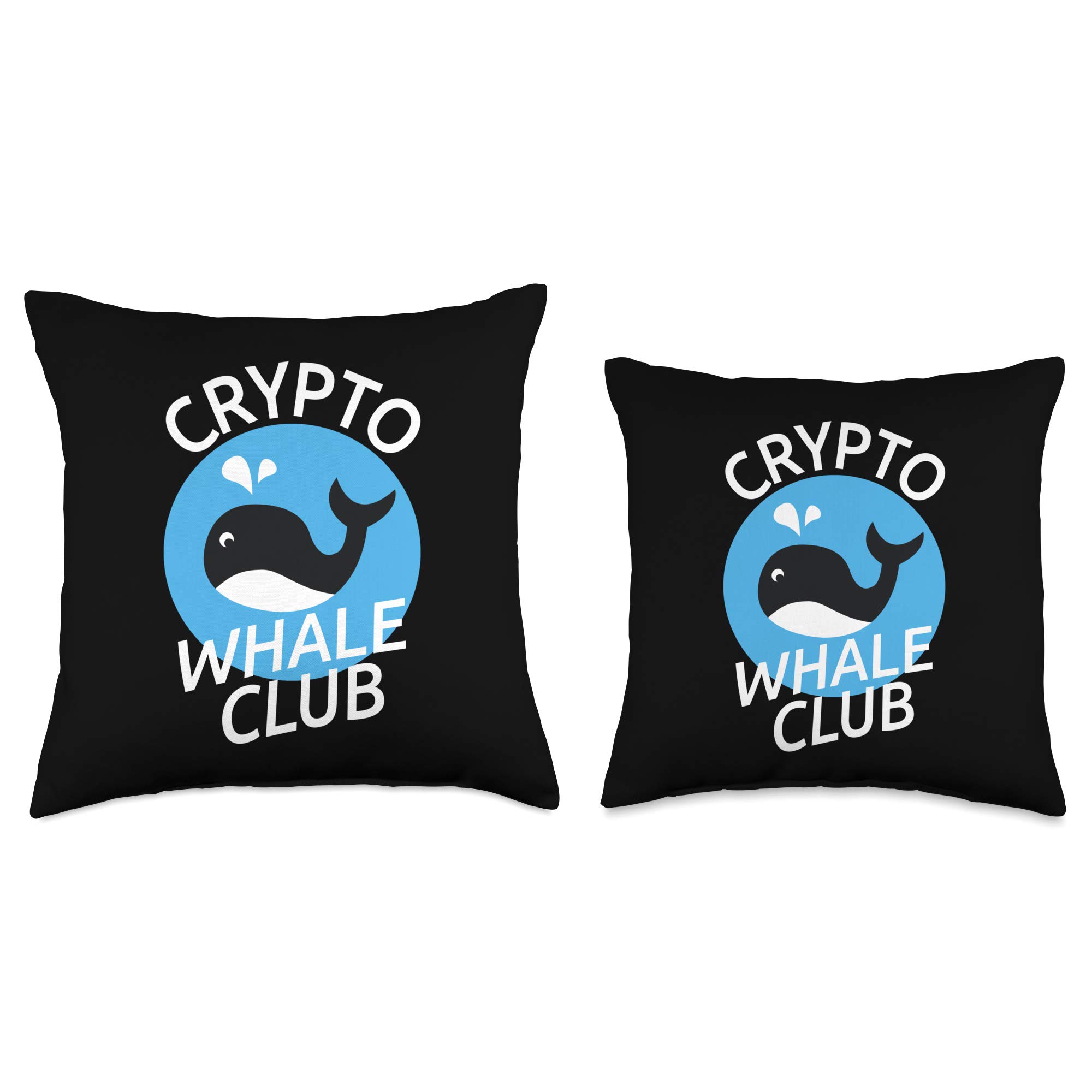 Amazon.com: Crypto Whale Club Cryptocurrency Digital Investor Bitcoin Throw  Pillow : Home & Kitchen