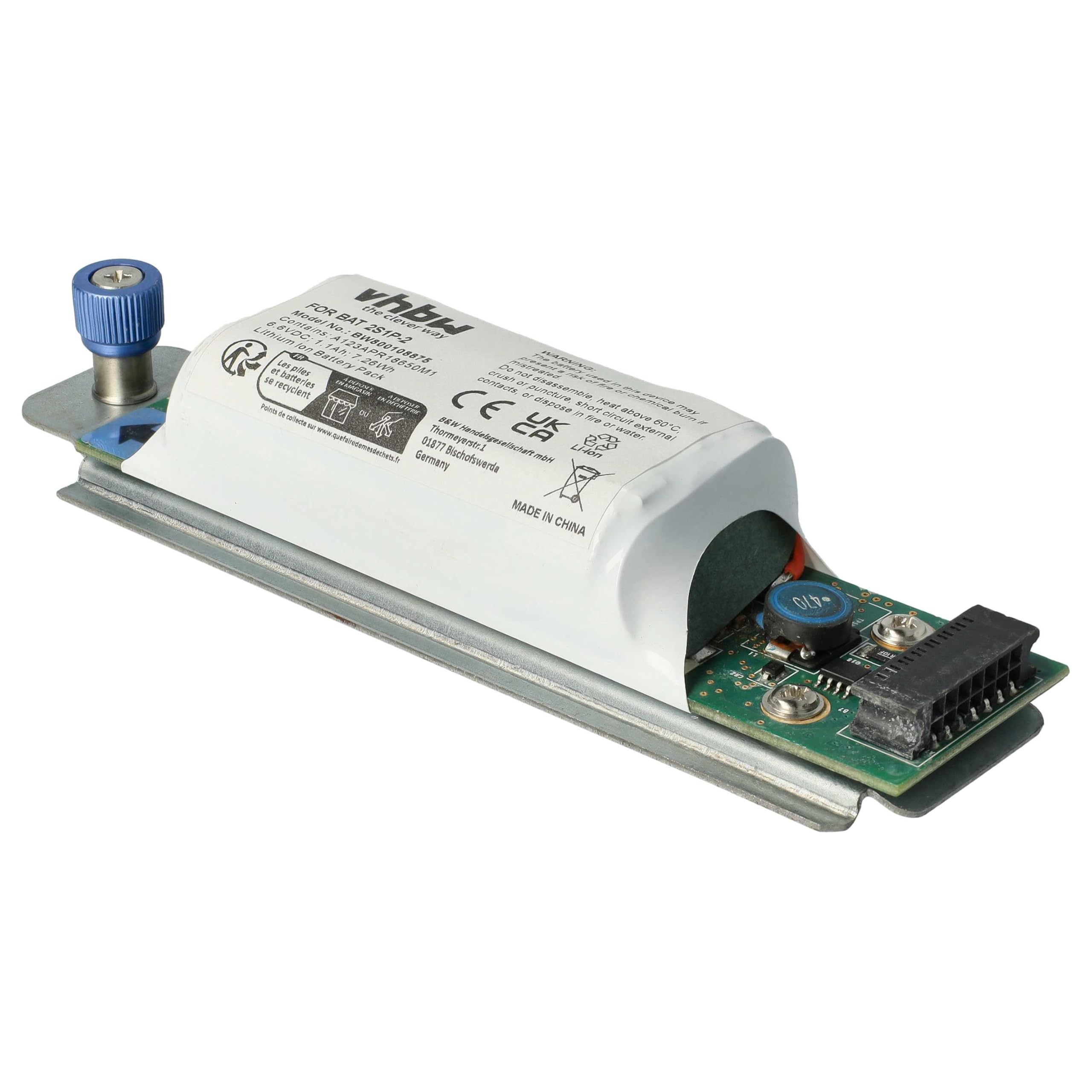 vhbw 1x batteria sostituisce 0D668J, 69Y2927, 69Y2926, D668J, BAT 2S1P-2, BAT-2S1P per notebook (1100mAh, 6,6V, Li-Ion)