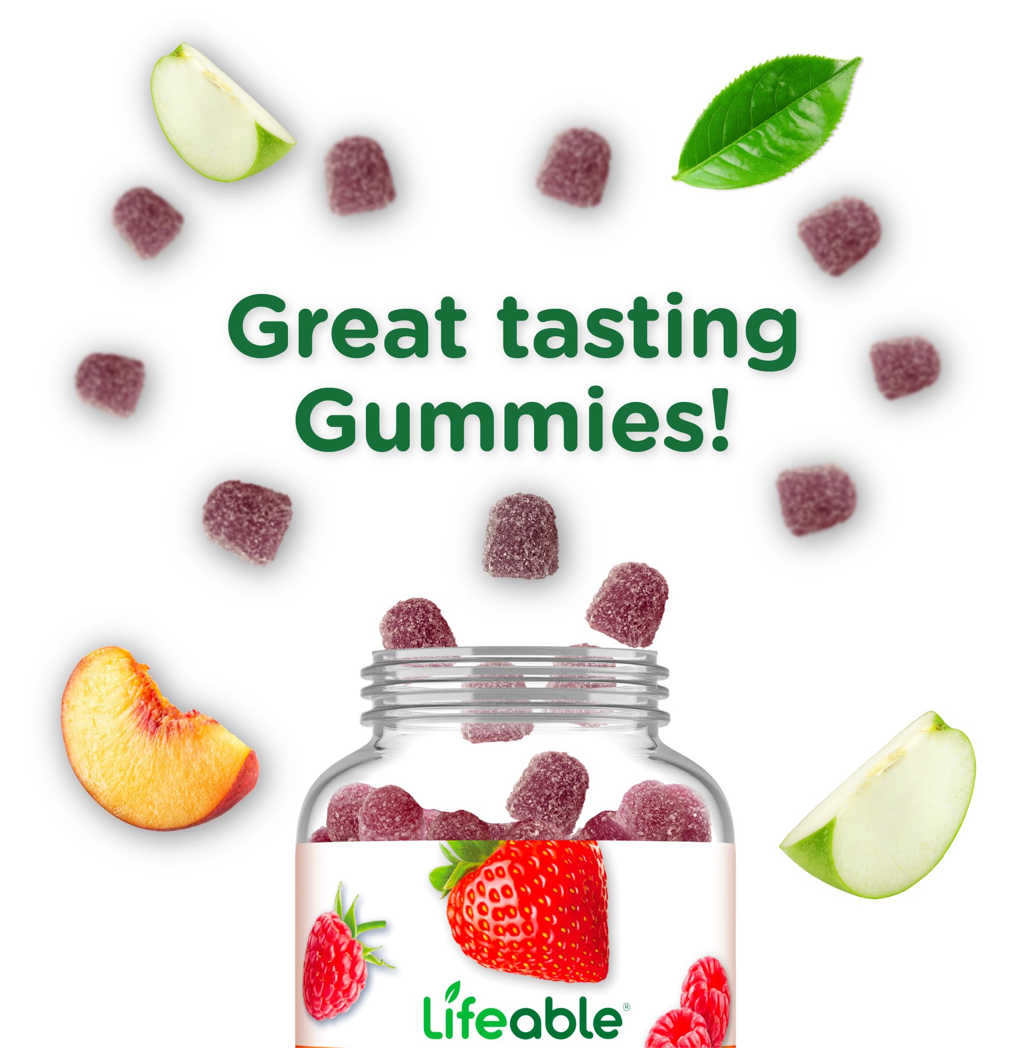 Lifeable Stress Gummies for Women and Men with GABA & L-Theanine, 90 Count — Amazon image 7