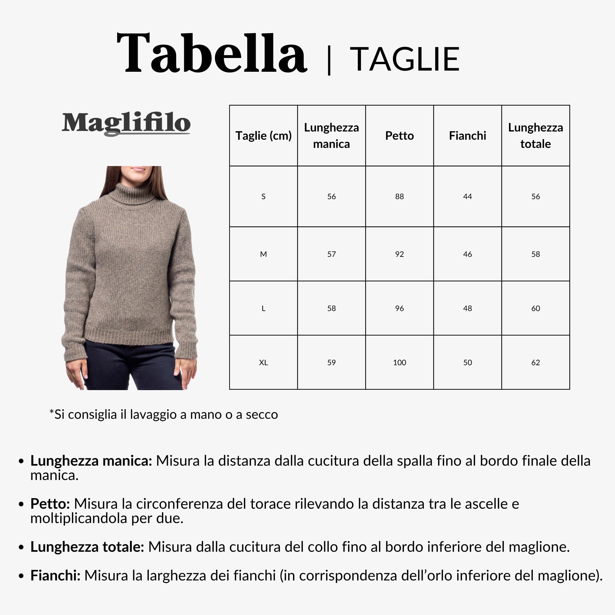 Maglione Donna Invernale Collo Alto in Lana Merino | Dolcevita Morbido, Caldo e Leggero – Maglia Grossa Ideale per l’Inverno Freddo e la Montagna, Confezione Regalo Inclusa