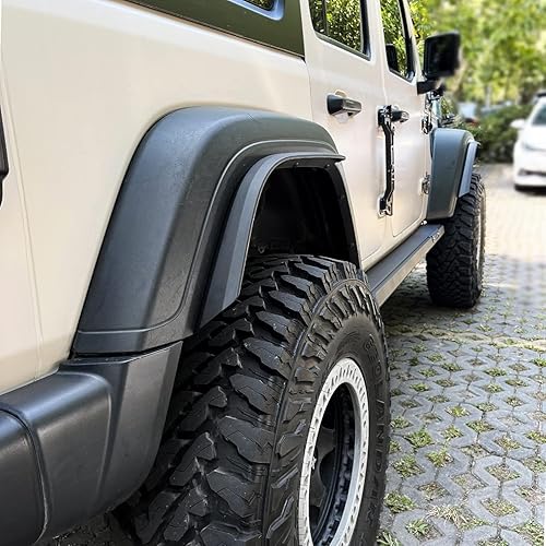 Miniatura 21 de Protector de extensión de guardabarros delantero y trasero para Jeep Gladiator Sport y Willys 4 piezas