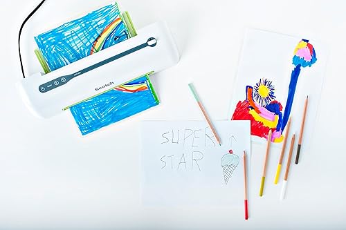 Miniatura 5 de Scotch LS854-25G-WM bolsas laminadas autoadhesivas, 25 unidades, 9.0 x 11.5 pulgadas, acabado brillante, tamaño carta