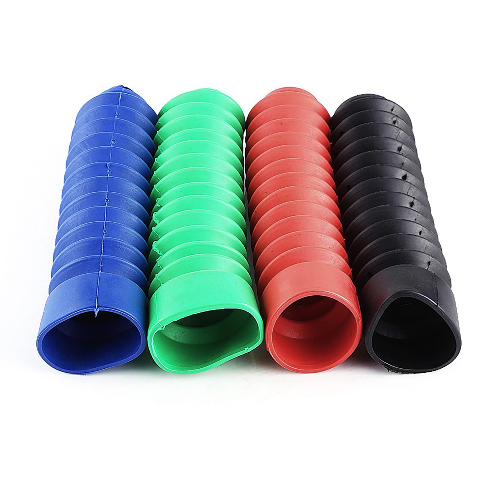Soffietti per Moto Forcella Copri Forcella in Gomma Protezione Ammortizzatori 205 x 42 mm Nero CQR ATV Dirt Bike