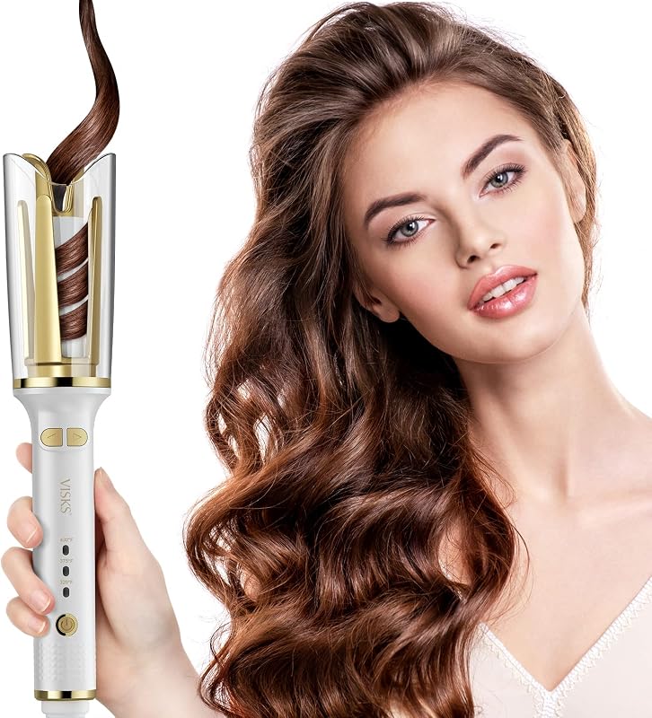 VISKS Professional Anti-Tangle Rotating Curling Iron, 1" Bar deal at Amazon