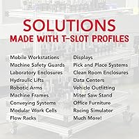 Vista 7 de 8020, 2020, Serie 10, 2 pulgadas x 2 pulgadas, extrusión de aluminio con ranura en T, riel de barra de ranura lineal extruido 80/20