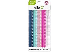 Ello Impact Reusable Hard Plastic Straws
