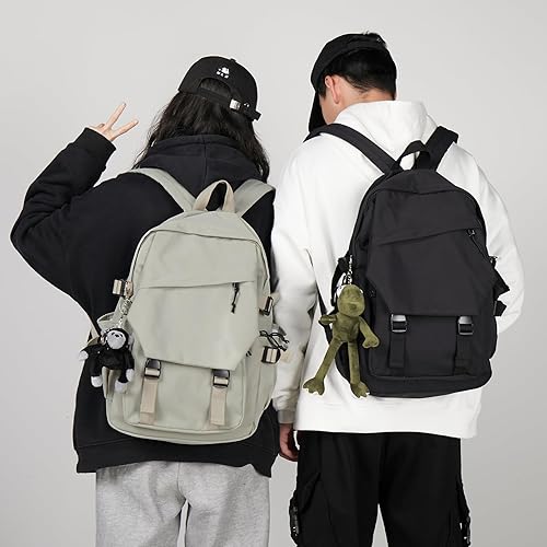 Miniatura 10 de Mochila escolar ligera para computadora portátil para hombres y mujeres, bolsa de viaje para escuela secundaria, bolsa de libros intermedia para