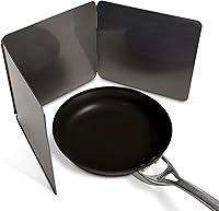 Vista 4 de HIC Kitchen Protector contra salpicaduras de 3 lados, acero al carbono antiadherente, seguro al calor, se pliega para el almacenamiento