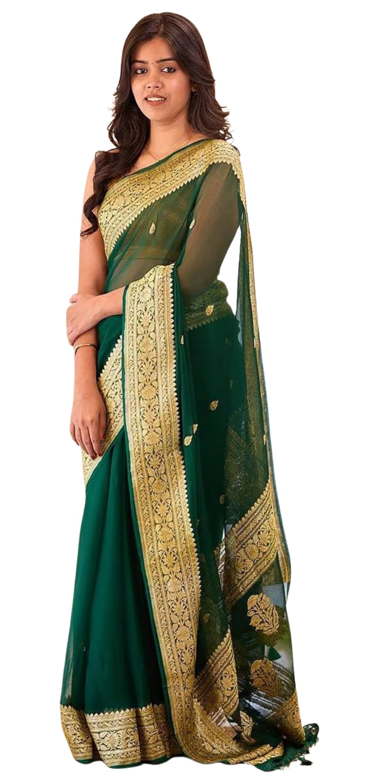 regolitha women fashion soft banarasi saree for women, silk saree With Blouse Piece-picture-34