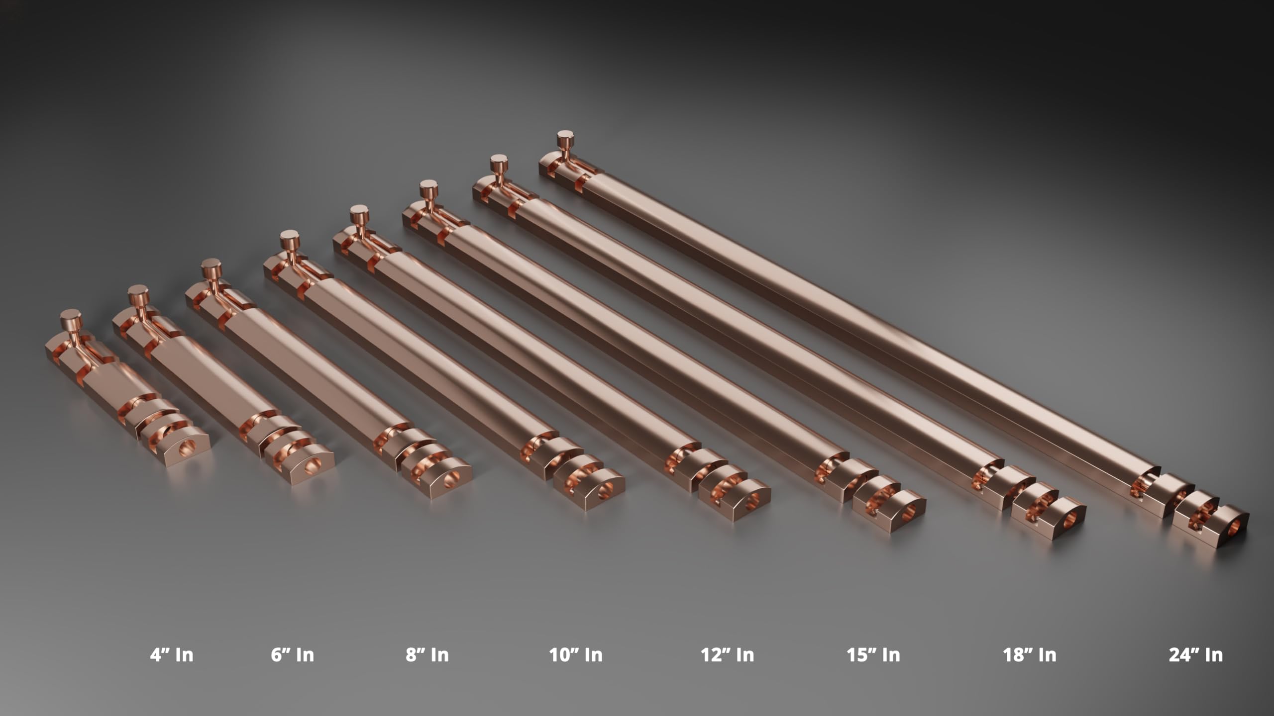 Atlantic 4 Inch Zaylo Tower Bolt for Doors & Windows | Rose Gold Finish Aluminium Kundi/Chitakni Door Latch for Main Door, Bathroom & Bedroom | Heavy Duty Tower Bolt (Pack of 12) 3