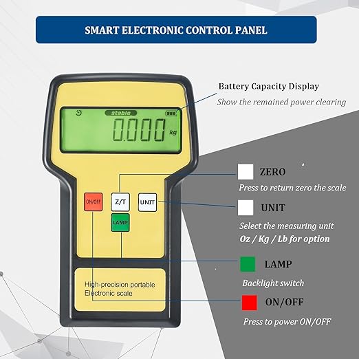 Báscula Electrónica Digital de Carga de Refrigerante 220LBS con Máquina de Recuperación miniatura 8