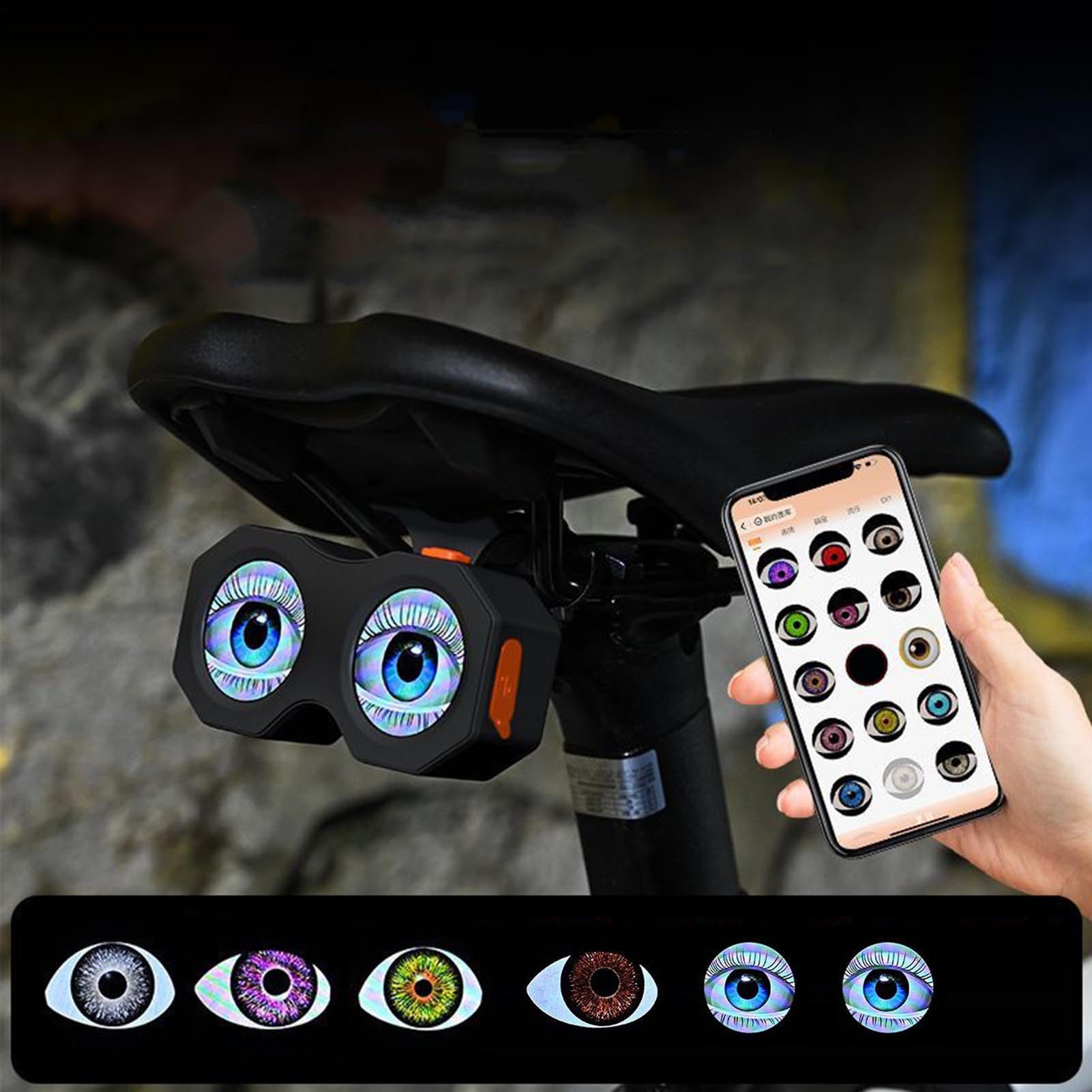 Luce posteriore bici Lampada LED Impermeabile Luminosa Scooter | ricaricabili per bici per guida notturna Luce Notturna LED Impermeabile Luminosa Ciclismo Notturno, Pendolarismo, Bambini,