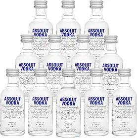 Mini Vodka Absolut, Kit 12 Unidades, 50ml