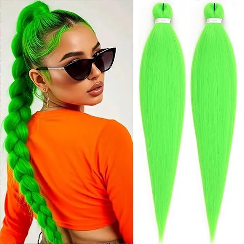 Miniatura 34 de Unionbeauty - Extensiones de cabello sintético para trenzar de 26 pulgadas, color negro a morado, ombré, 2 paquetes de trenzas preestiradas