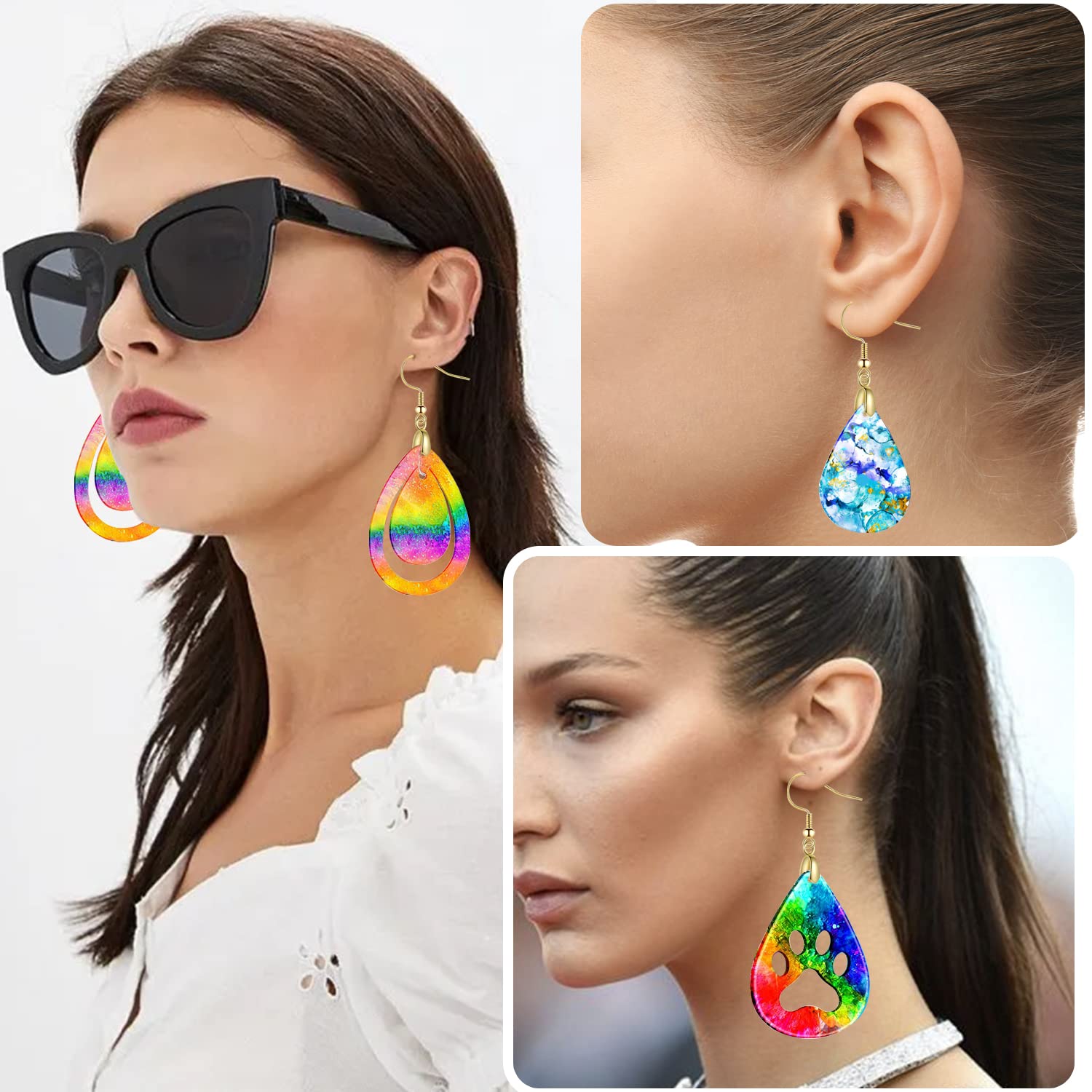 Lot De 50 Crochets De Boucles D'oreilles Hypoallergéniques En Acier Inoxydable 316 De 45 Mm (fil 0,7 Mm/calibre 21/0,028 Pouce) SEF247