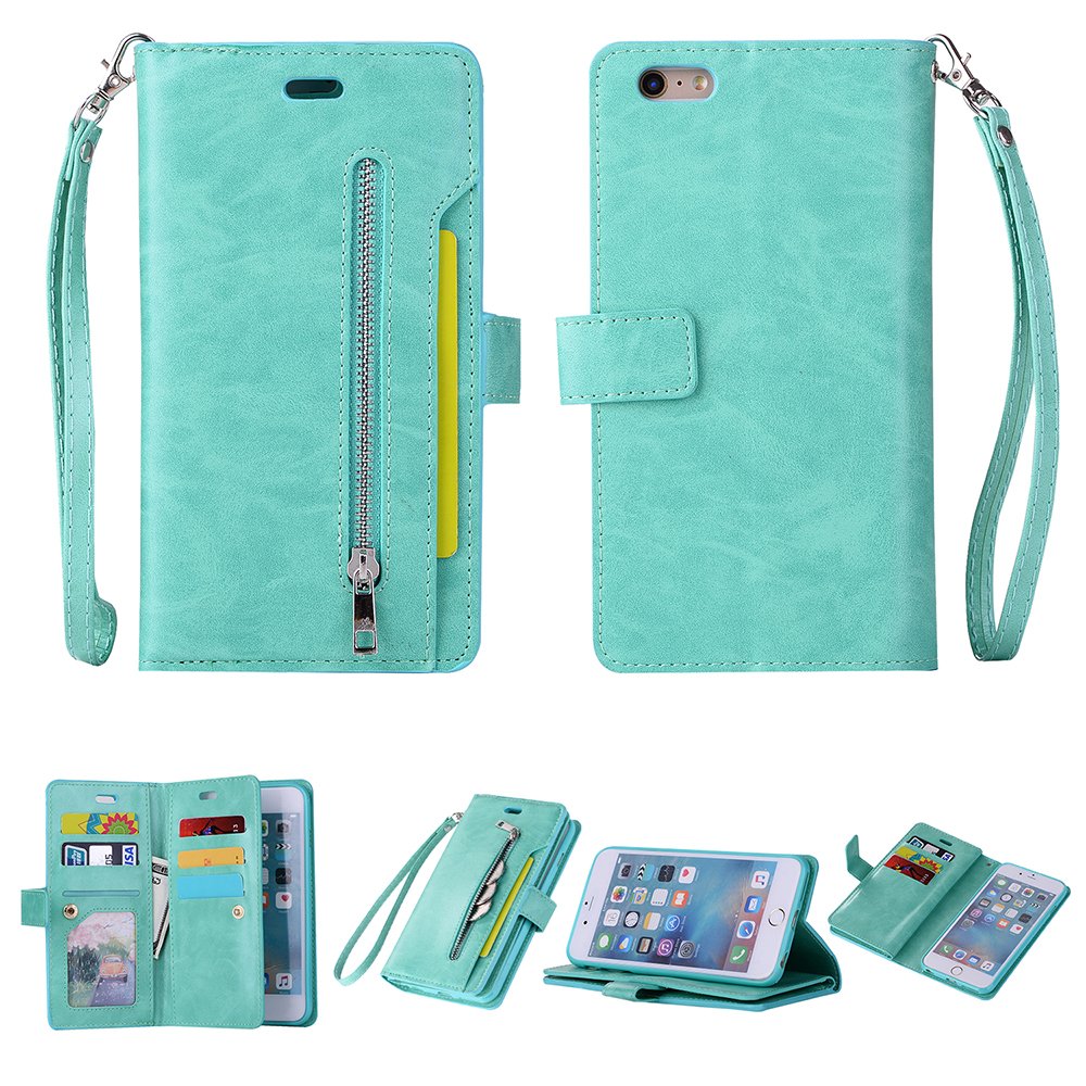 Custodia a Portafoglio per iPhone 6 Plus, iPhone 6s Plus, con Supporto
