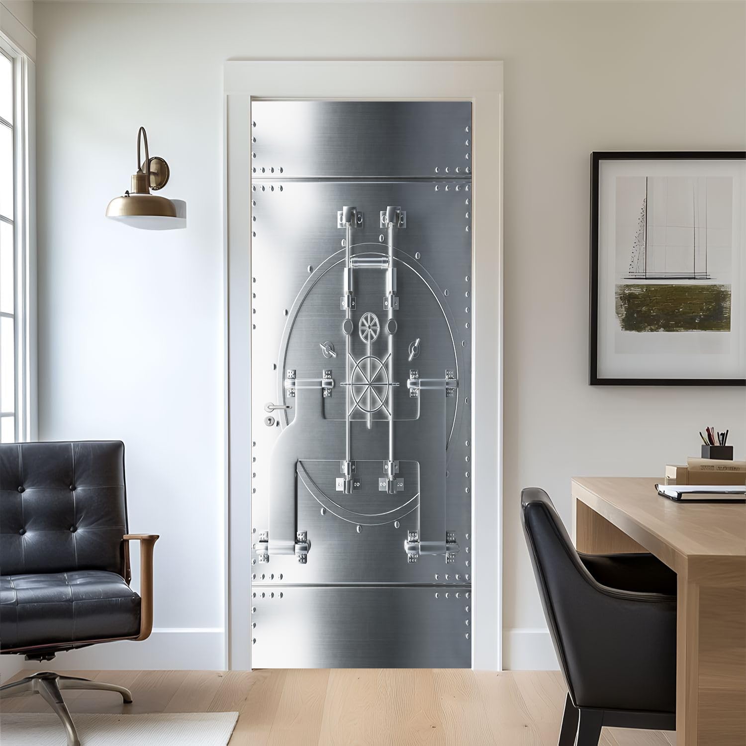 Autocollant 3D pour porte de coffre en PVC imperméable 85x215 cm