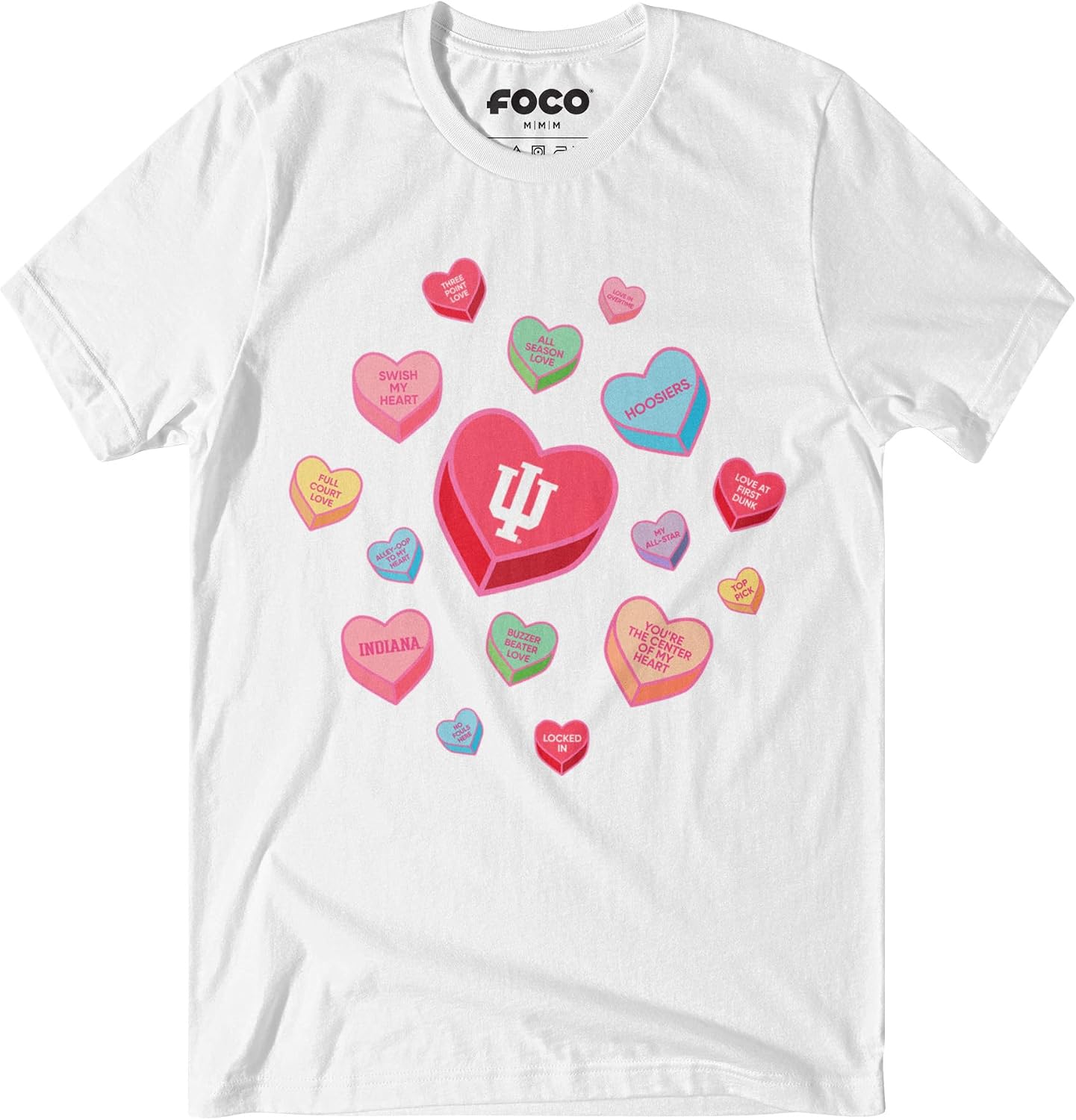 FOCO Unisex NCAA College Team Logo Sweet Talk Short Sleeve T-Shirt