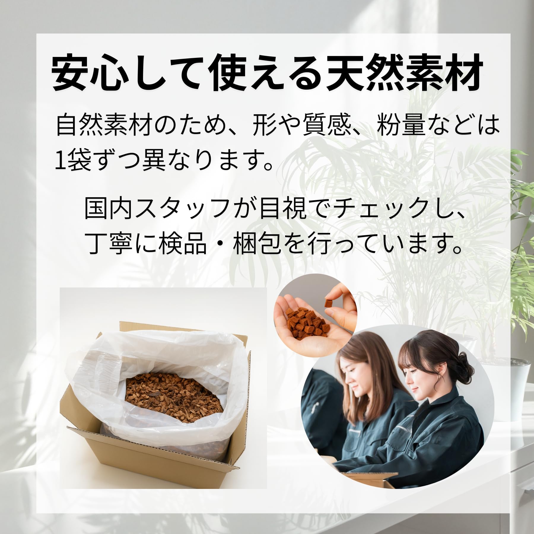 Amazon | YOTSUBA＋ ハスクチップ ココチップ 観葉植物 マルチング