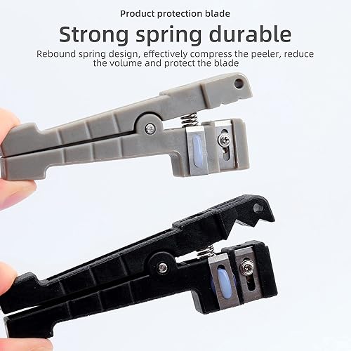 Miniatura 7 de 45-162 Pelacables coaxiales 45-165 Pelacables de fibra óptica Tubo de haz transversal Abierto y cuchillo de pelar Carcasa suelta