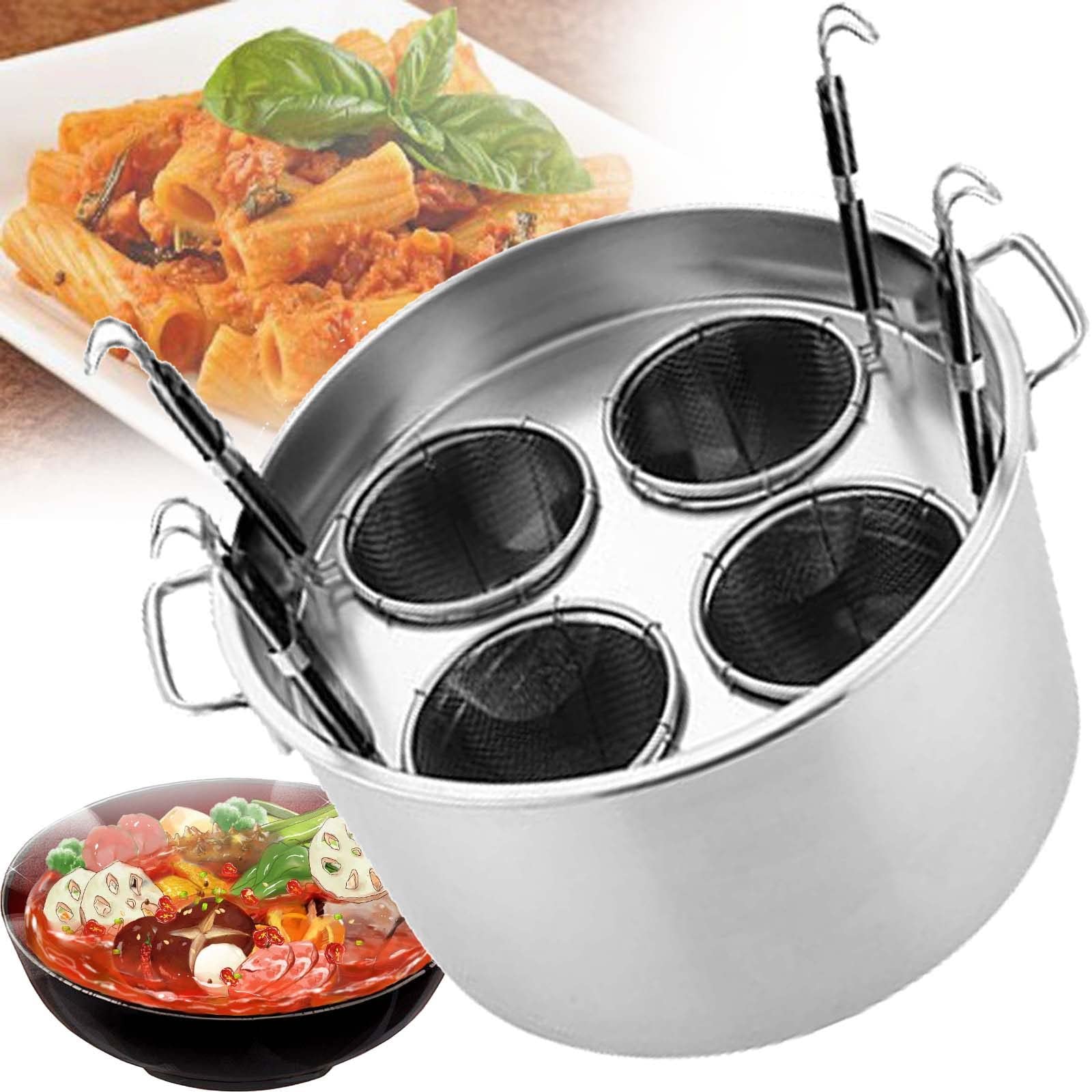 Amazon | ステンレスパスタ調理器具、ステンレスパスタ鍋、挿入式ろ過 